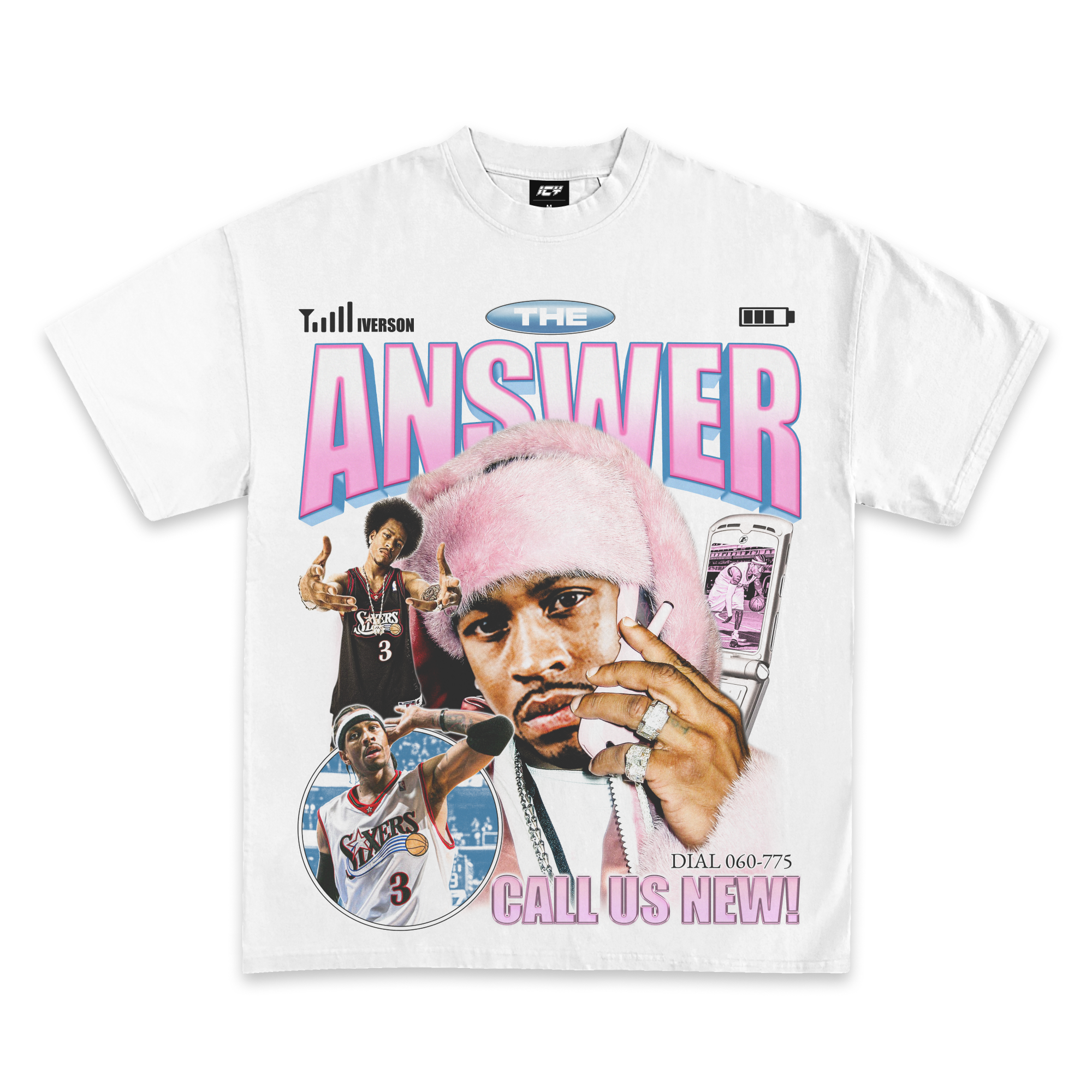Allen Iverson Icy Exclusive The Answer Graphic T-Shirt