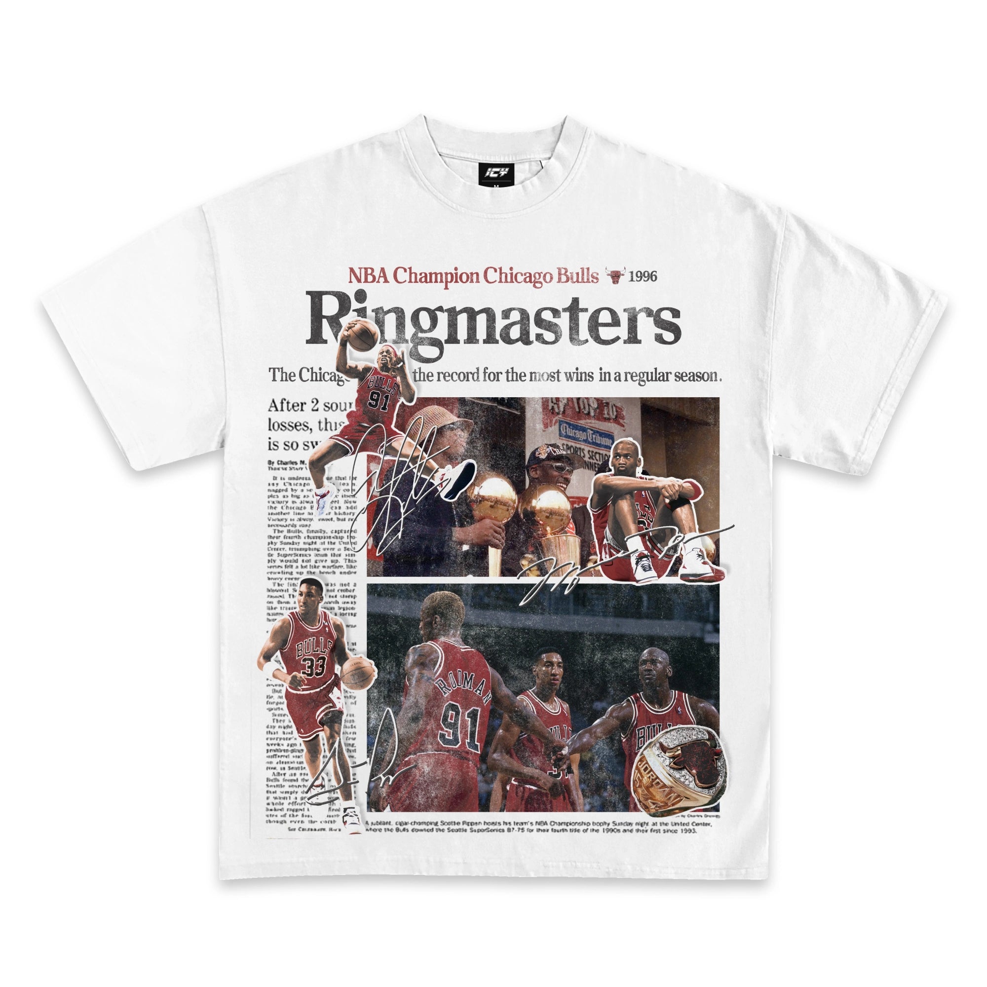 1996 Chicago Bulls NBA Champions T-Shirt 1996 Chicago Bulls NBA Champions T-Shirt
