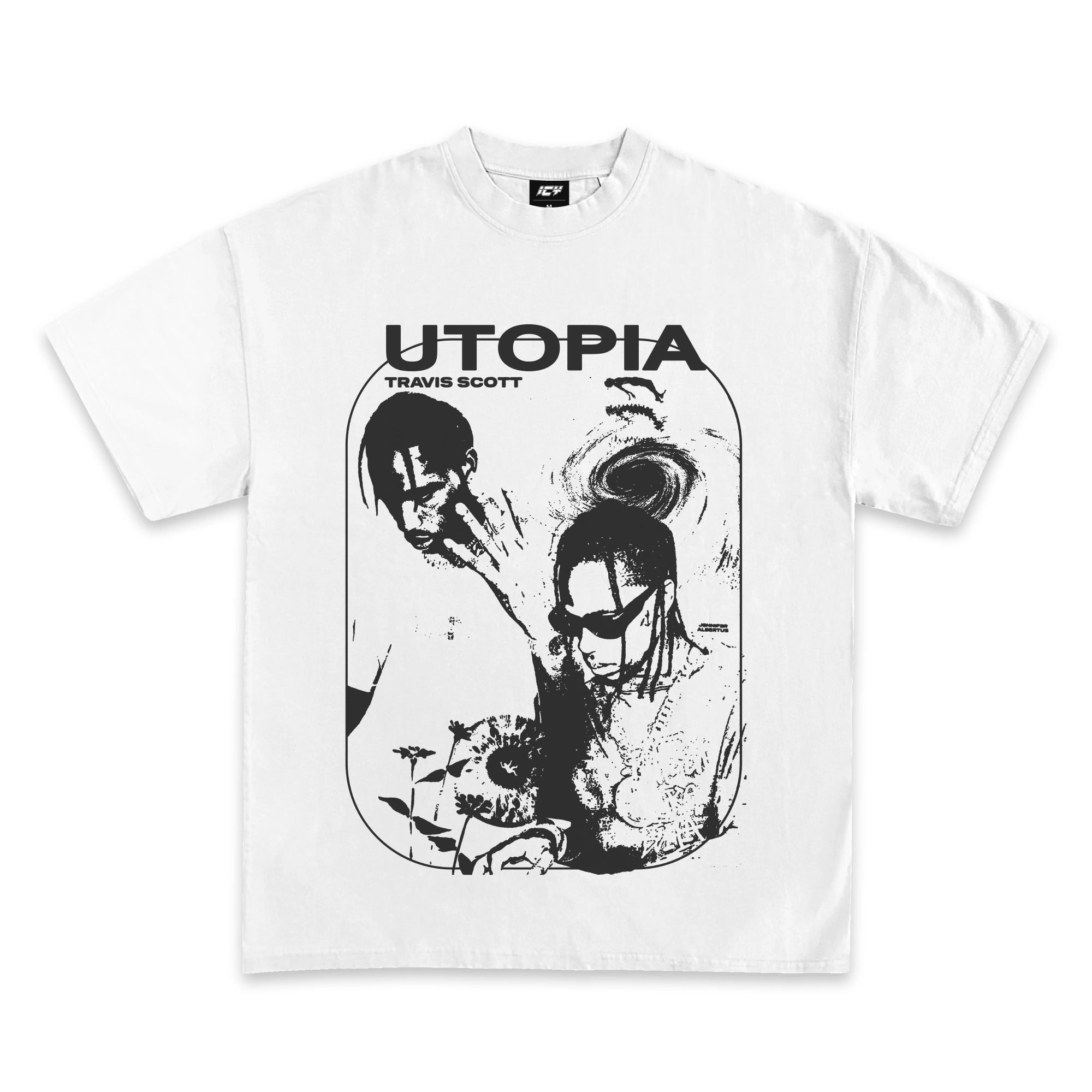 Utopia Travis Scott Graphic T-Shirt 2XL / Black