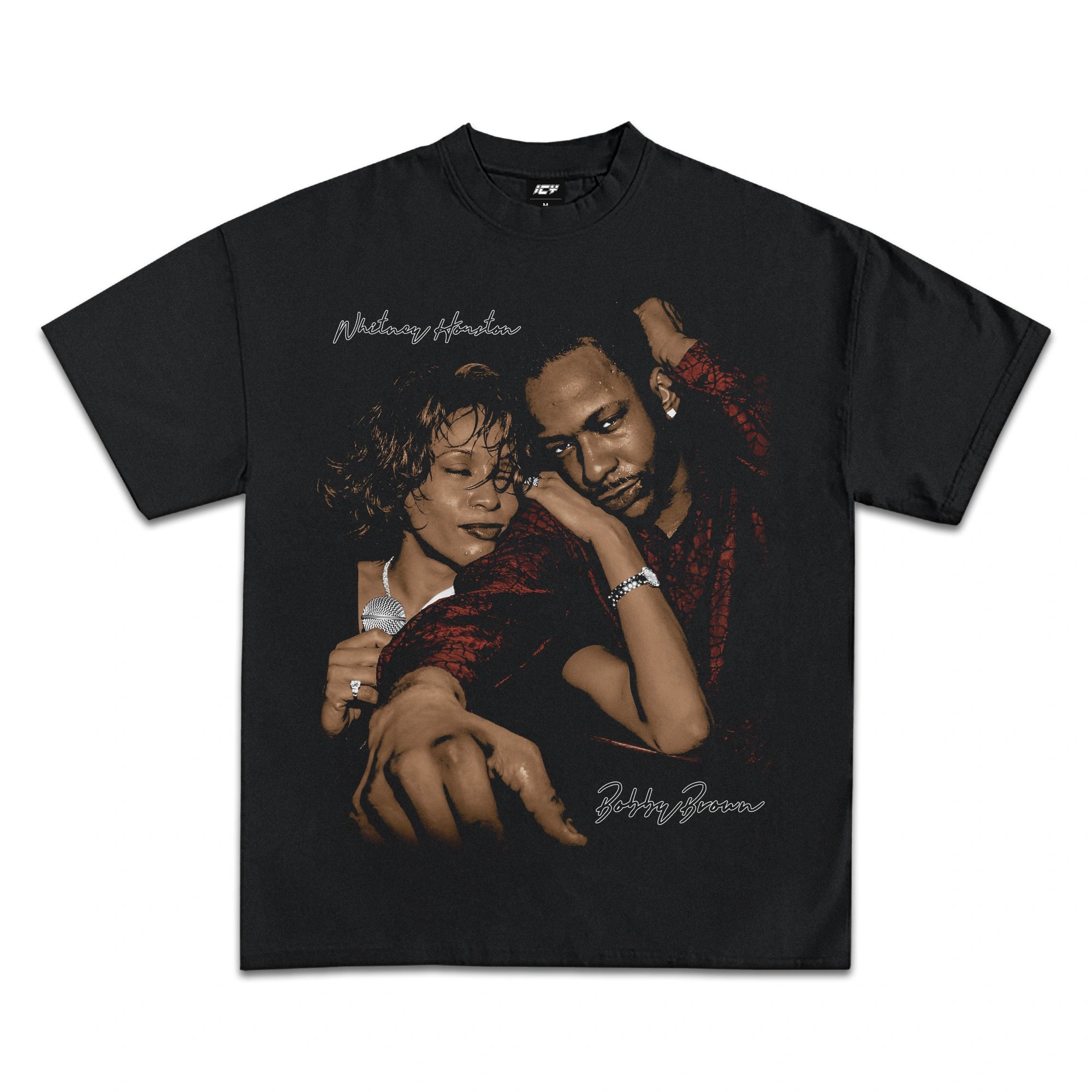 Whitney Houston Bobby Brown Graphic T-Shirt