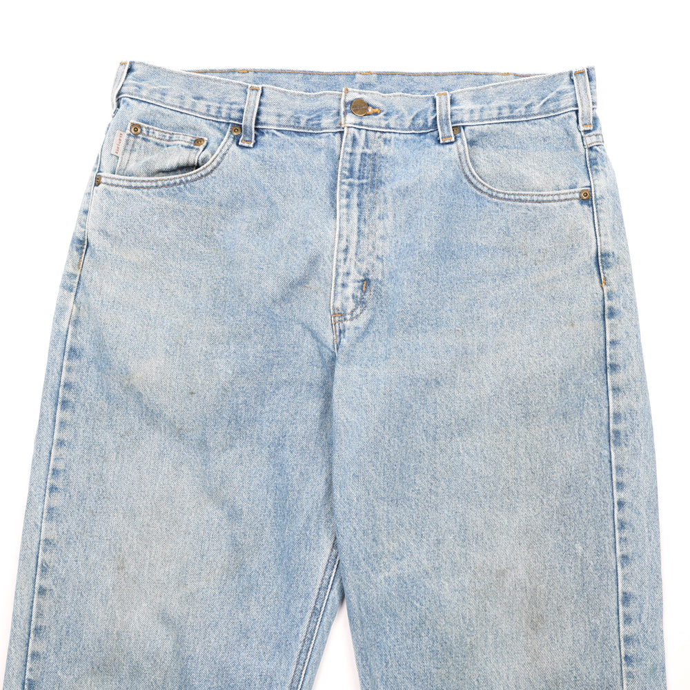 Vintage Carhartt Faded Light Washed Denim Pants - XL