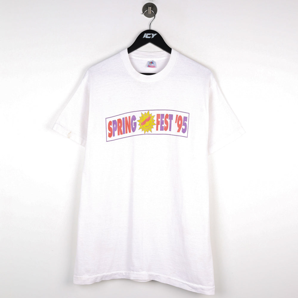 Vintage 1995 Spring Fest Graphic T-Shirt - Large