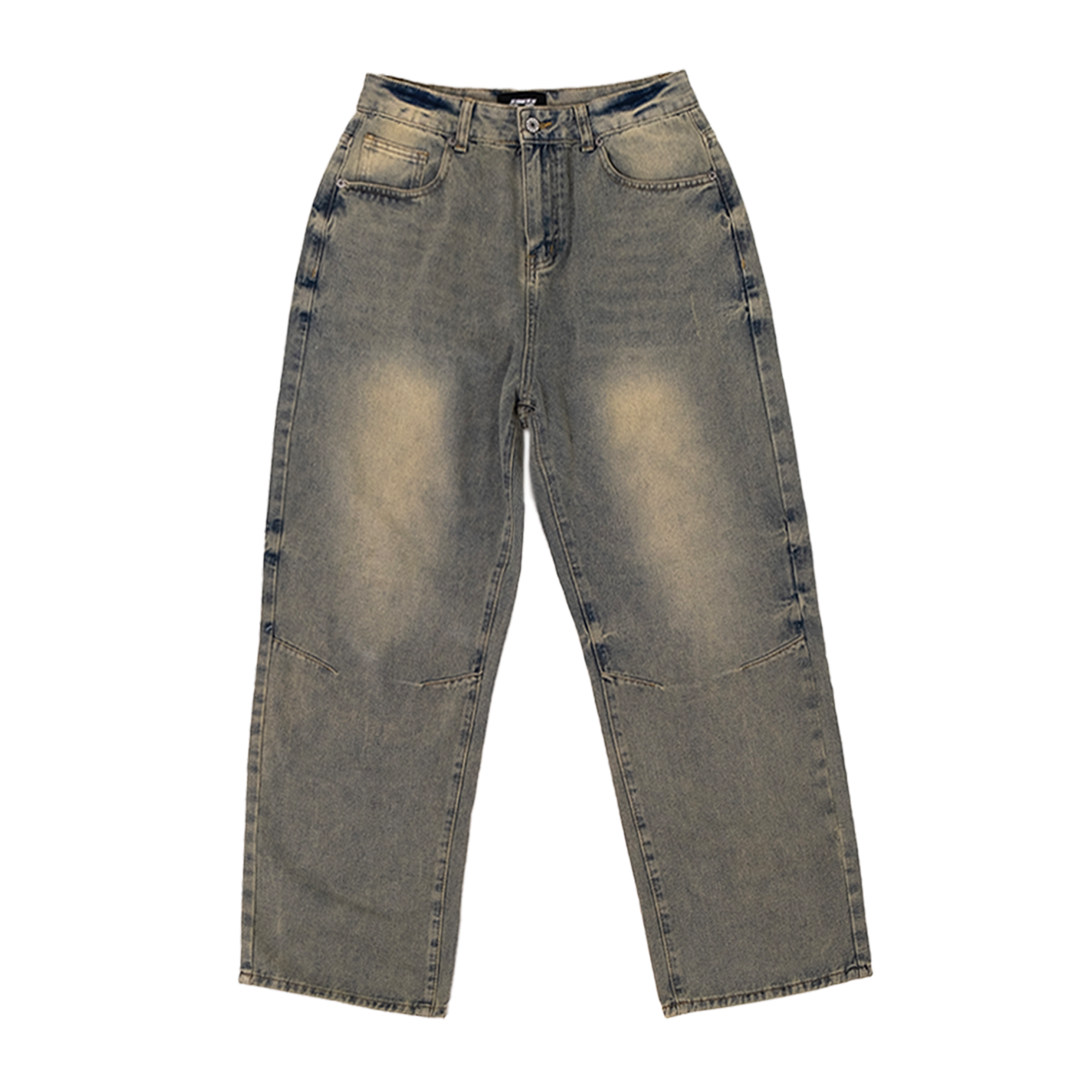 Vintage Wash Baggy Denim Jean