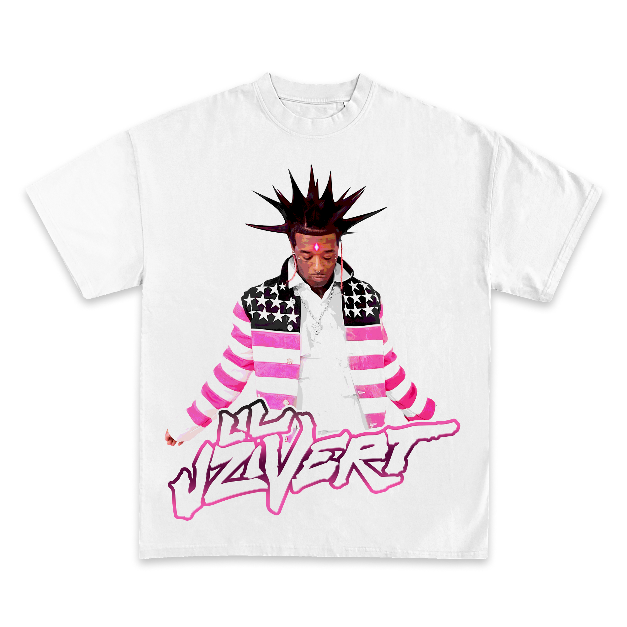 Lil Uzi Vert Pink Tape Graphic T-Shirt