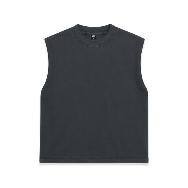 Garment Dyed Sleeveless Blank T-Shirt