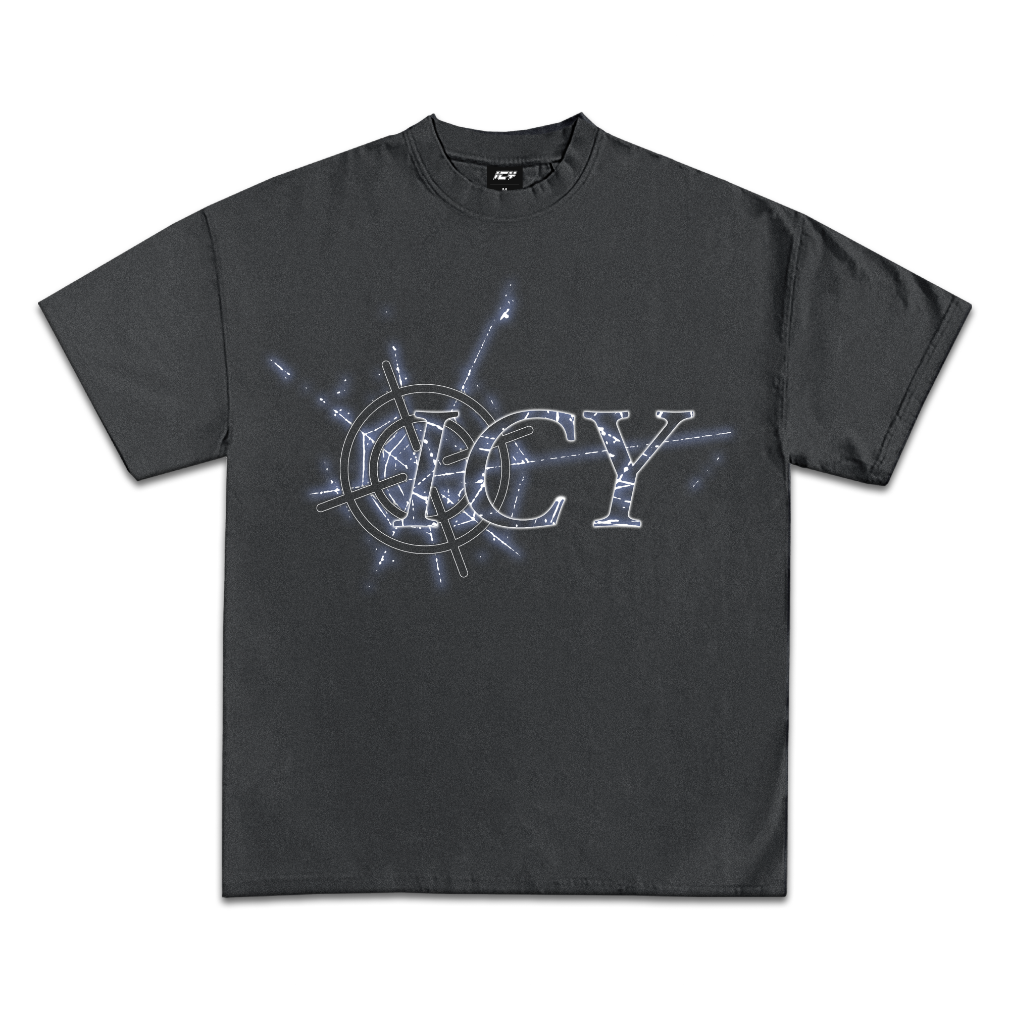 Icy Eclipse Vintage Grey Graphic T-Shirt