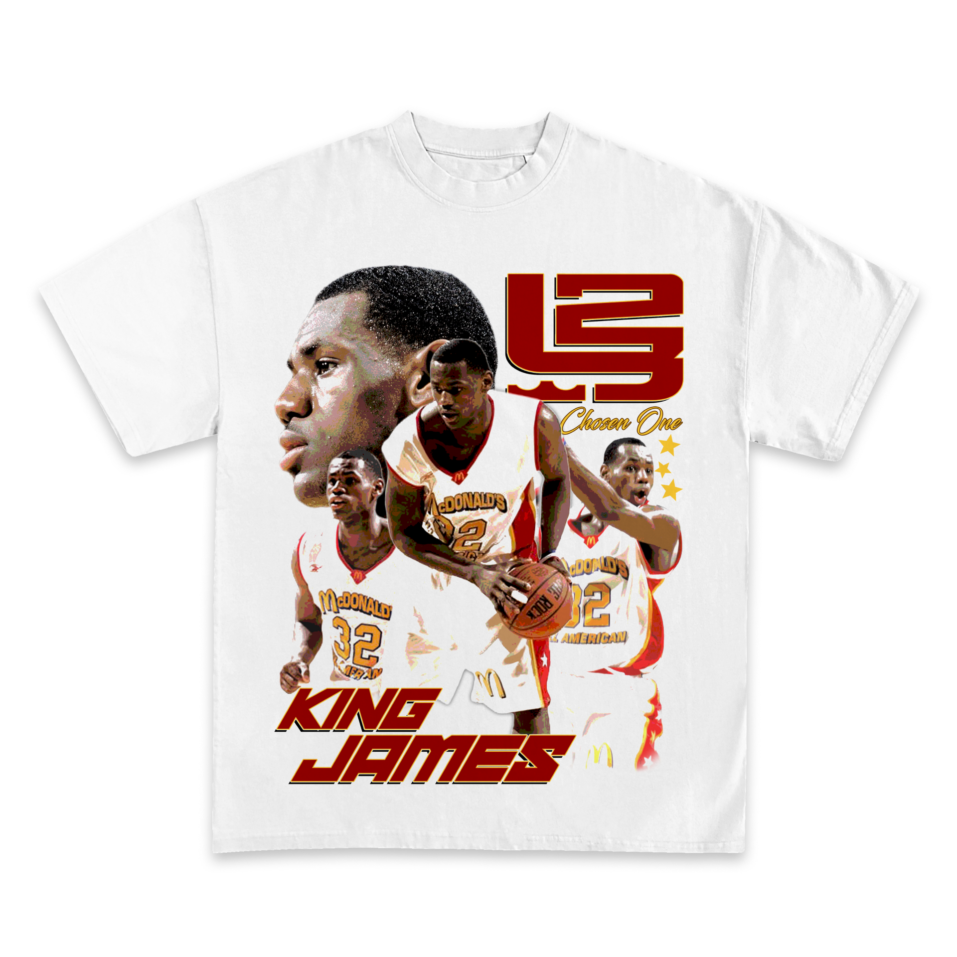 Lebron James 2003 All American Game MVP T Shirt