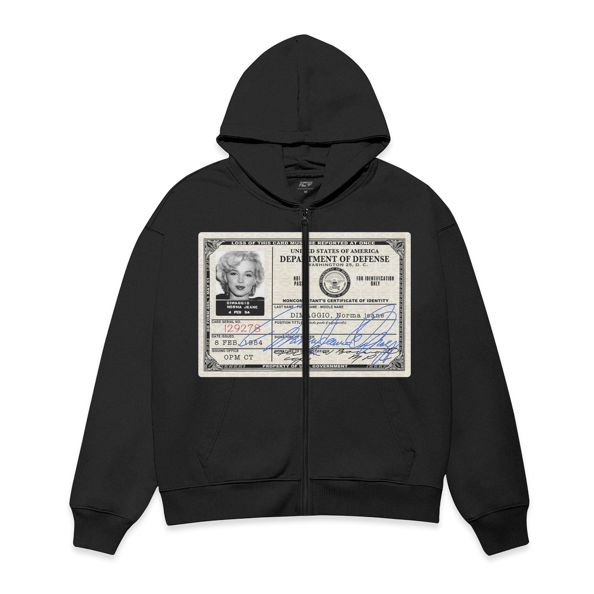 Marilyn Monroe Graphic Full Zip Hoodie