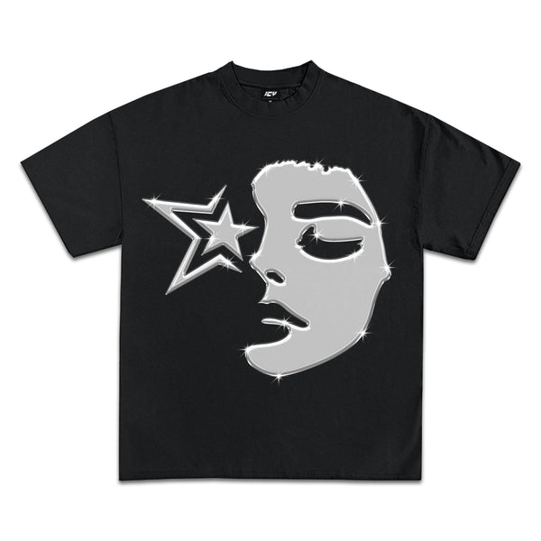 Starlit Face Graphic T-Shirt