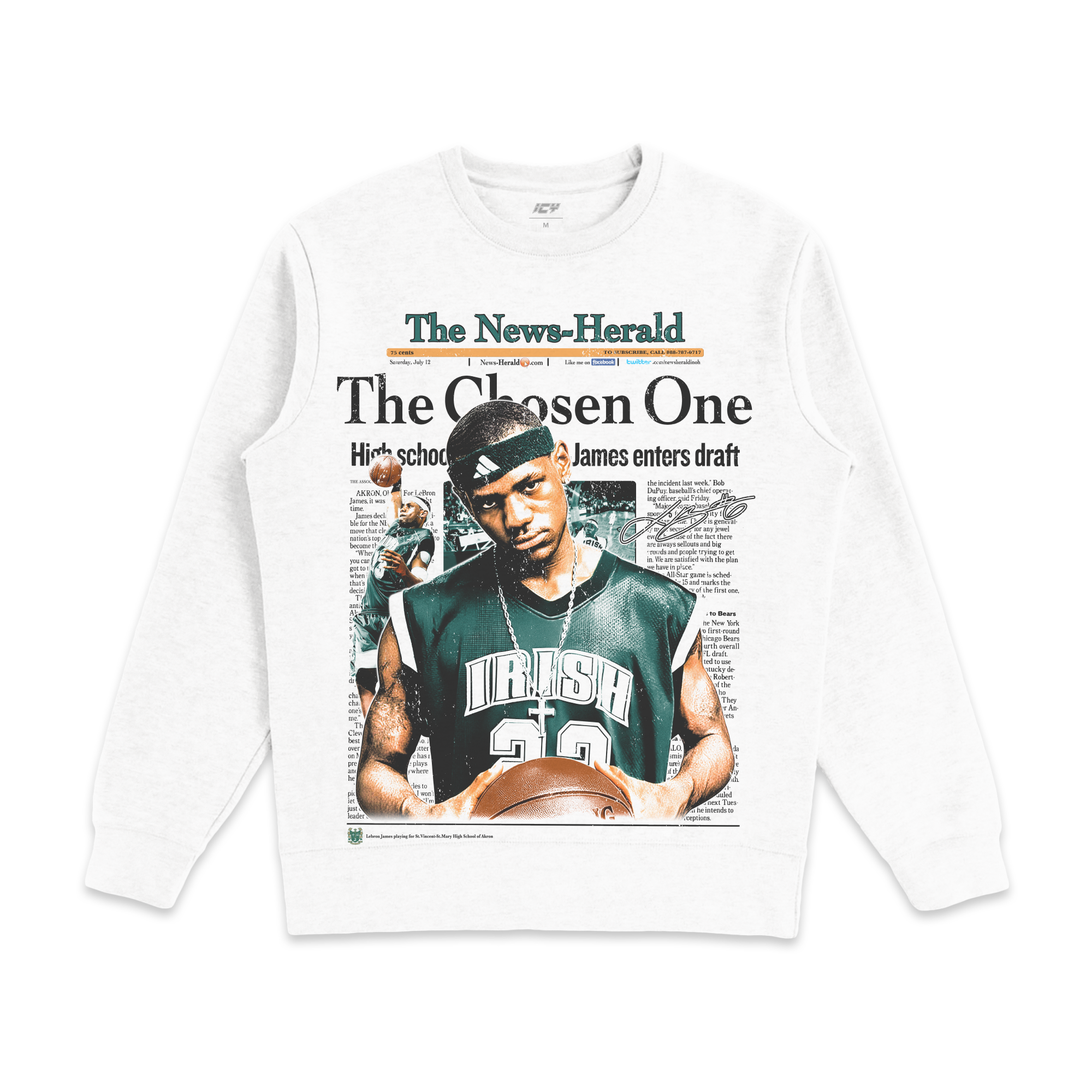 2002 Lebron James "The Chosen One" Crewneck Sweatshirt