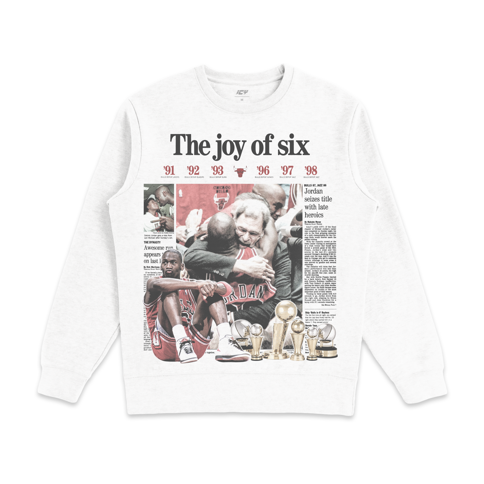 1998 Chicago Bulls Icy Exclusive Crewneck Sweatshirt