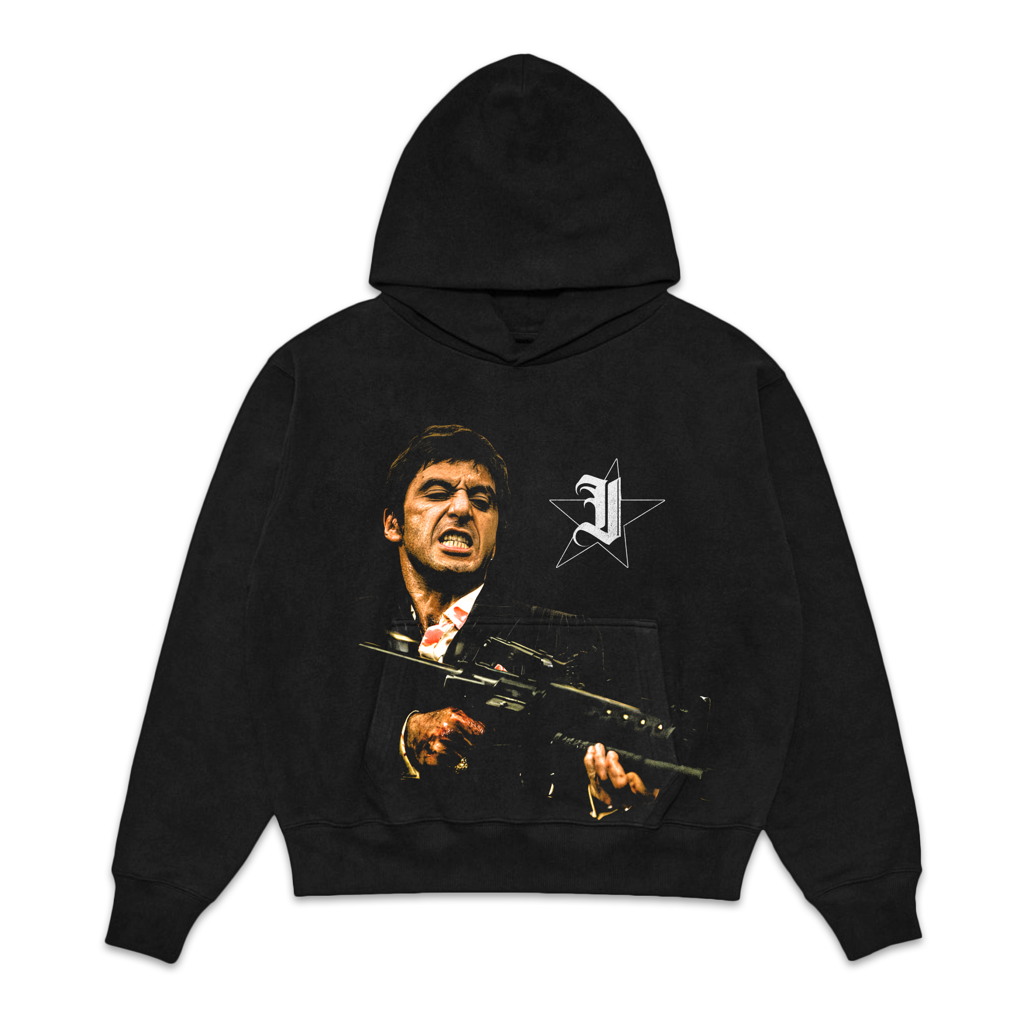 Tony Montana Scarface Jumbo Fleece Hoodie