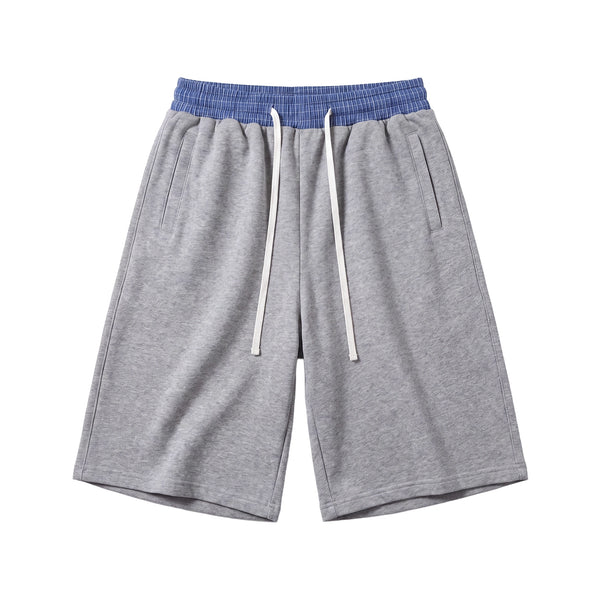 Unisex Plaid Waistband Shorts