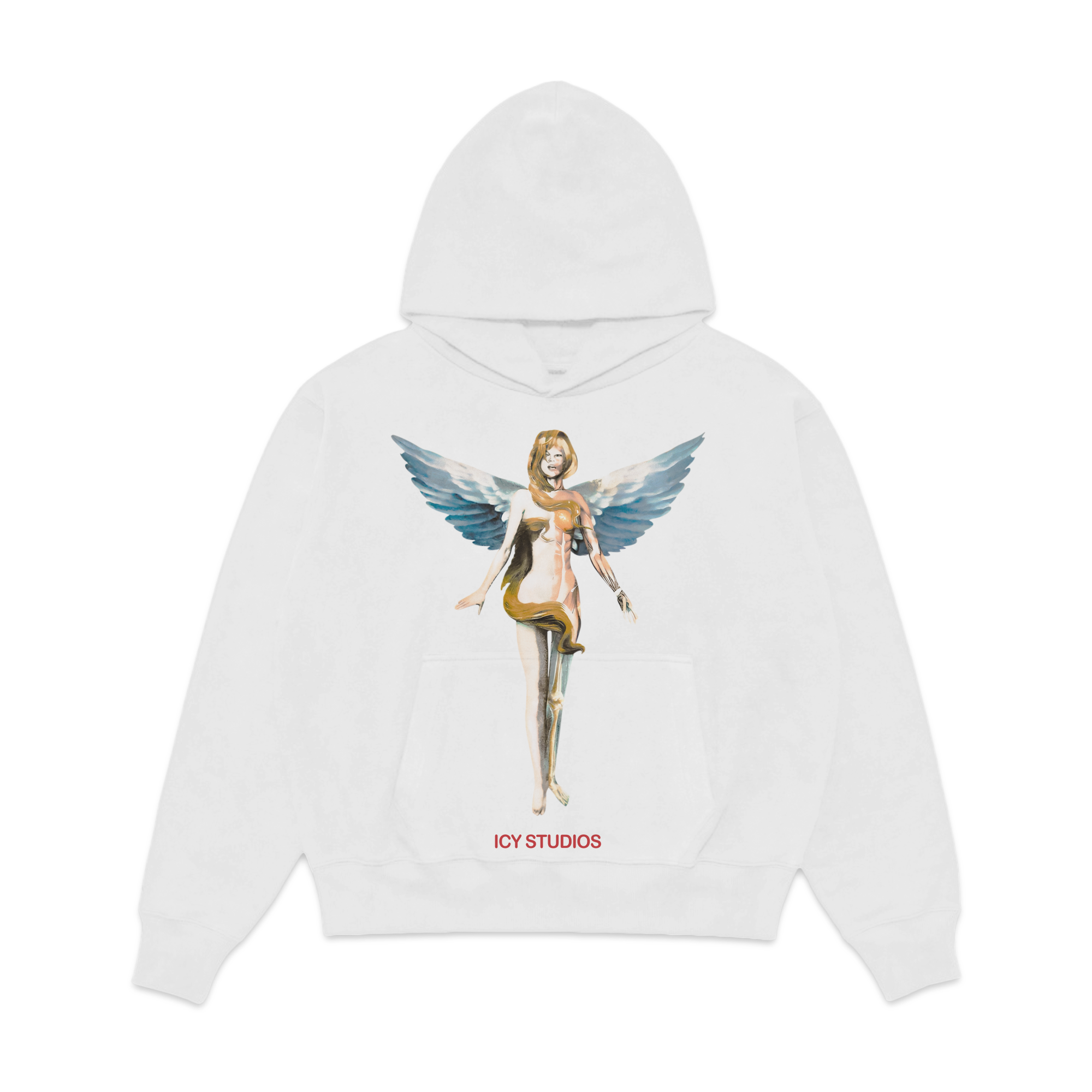 Angel Rebirth Fleece Hoodie Sweatshirt