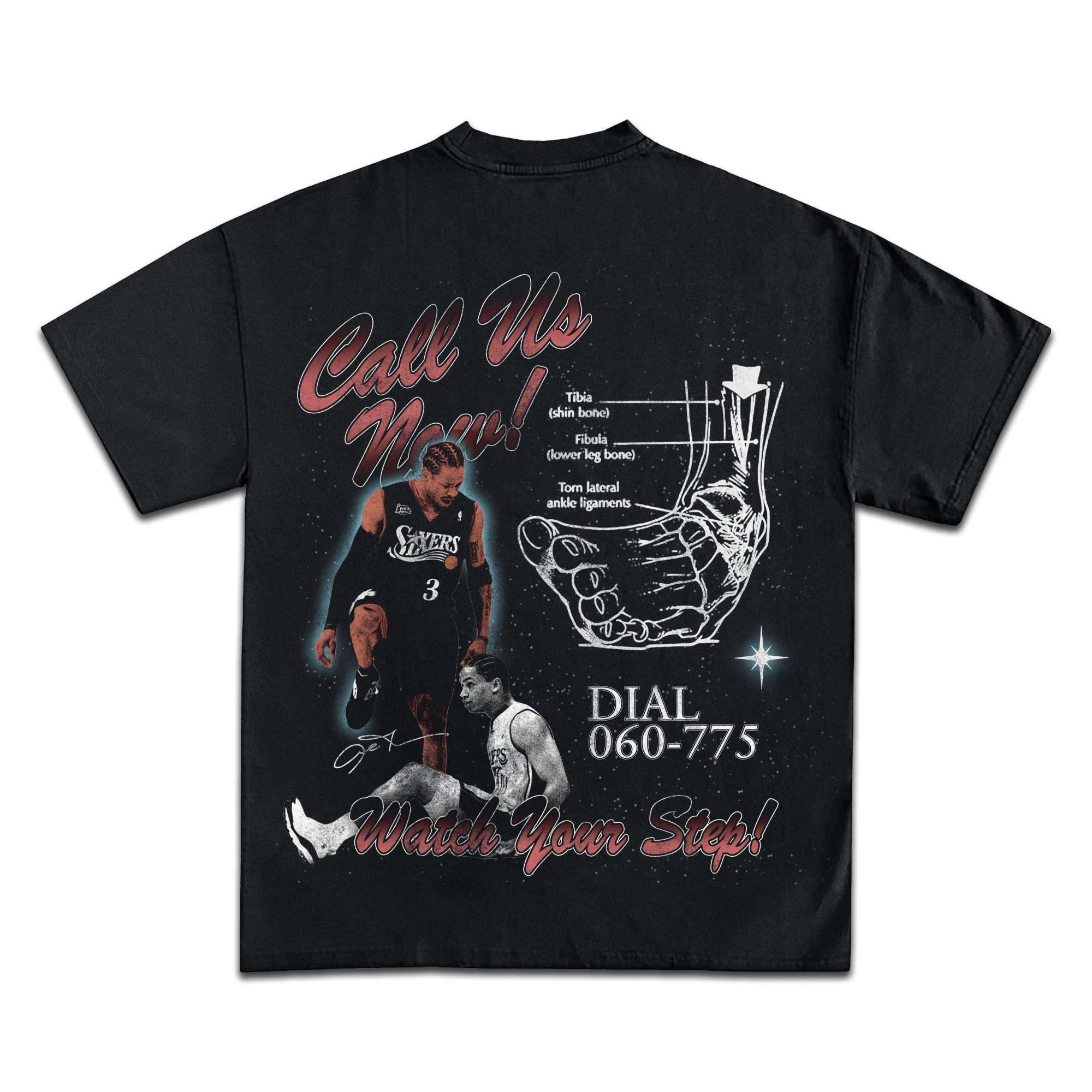 Allen Iverson Ankle Insurance Graphic T-Shirt