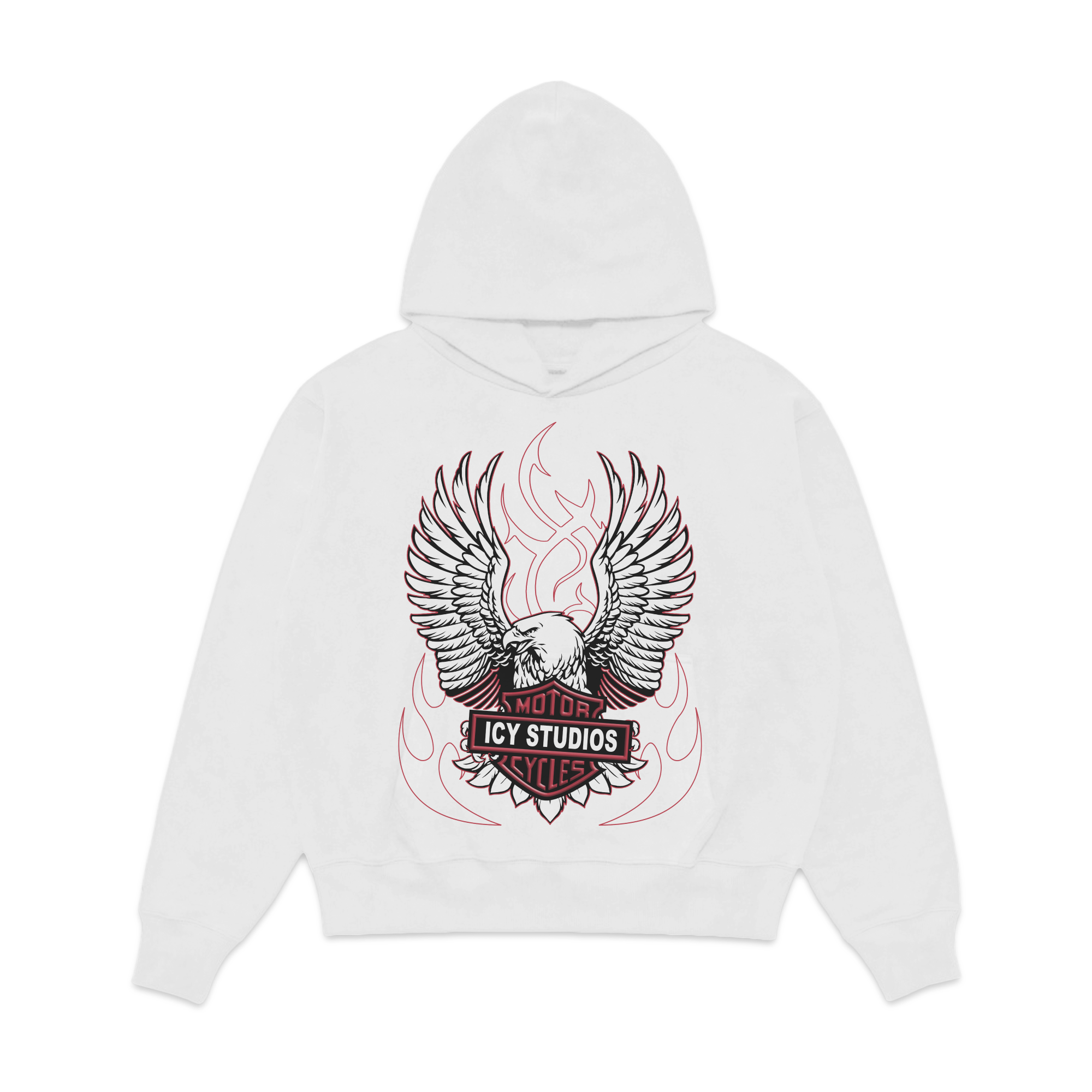 Icy Studios Motorcycles Fleece Hoodie Sweatshirt