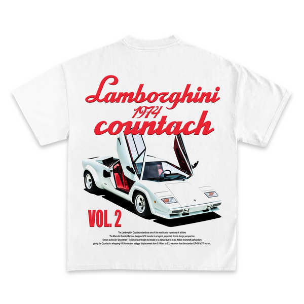 Lamborghini countach t shirt hot sale