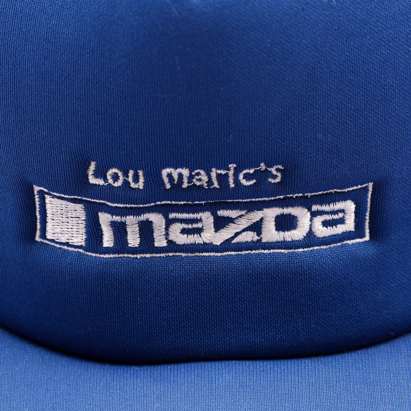 Vintage Lou Maric's Mazda 3 Stripe Trucker Snapback Hat