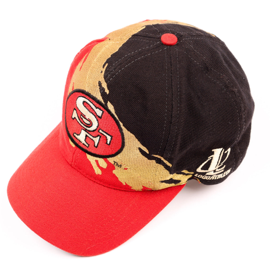 Vintage San Francisco 49ers Logo Athletic Splash Snapback Football