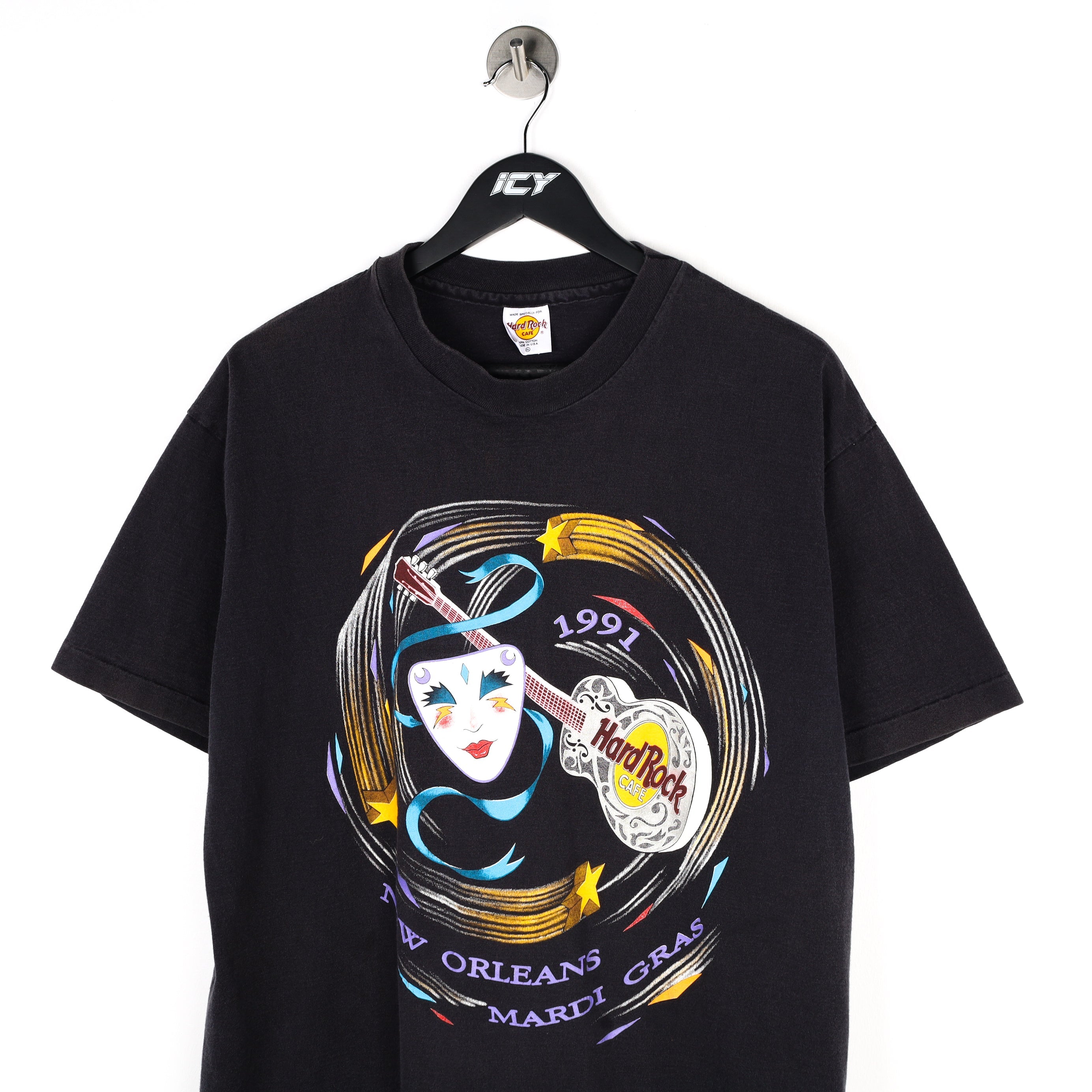 Vintage 1991 New Orleans Hard Rock Cafe Graphic T-Shirt - XL