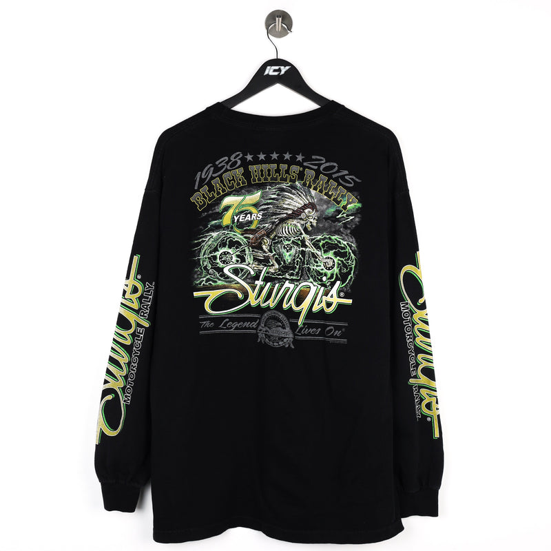 Sturgis Motorcycle Rally Graphic Long Sleeve T-Shirt - XL