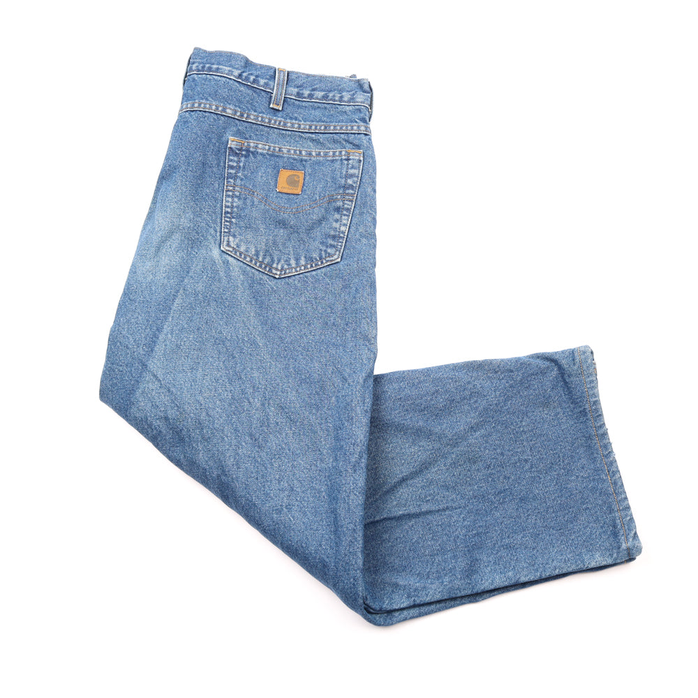 Vintage Carhartt Blanket Lined Straight Leg Denim Pants - XL